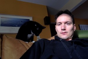 "Write faster human. I need more paper balls to chase."