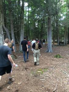 Some of the woods in which we fought. There were also streams, swamps, overgrowth, etc. It was tough ground.